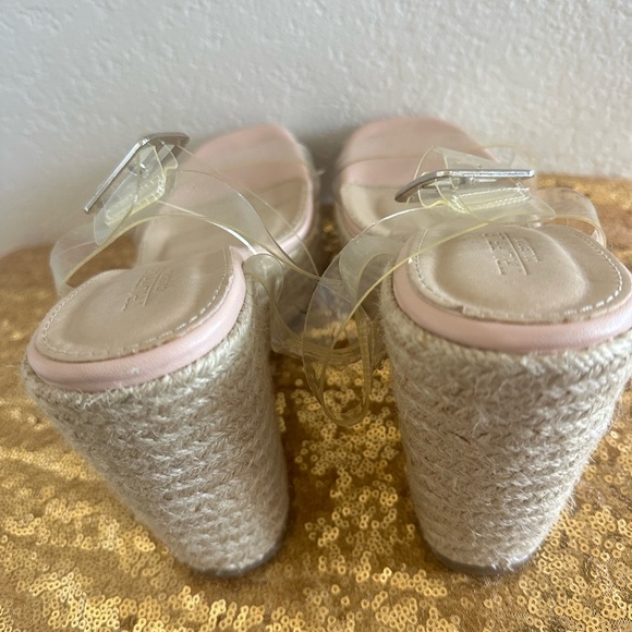 Espadrilles Clear Strap Wedge size 39 - Picture 5 of 7